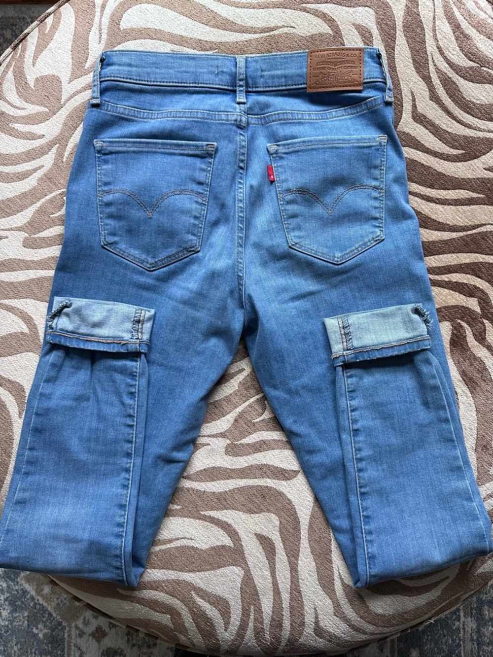 Levi's 720 High Rise Super Skinny Light Blue Jeans